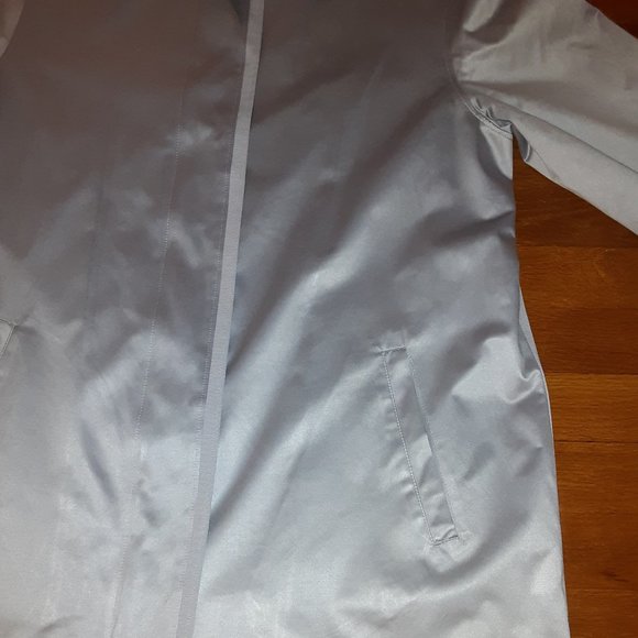 Calvin Klein light grey trench coat size 10 - Picture 4 of 9